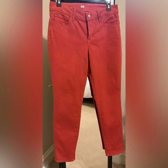 Vince Alina copper red orange ankle jeans-size 6. Excellent condition - Picture 3 of 9